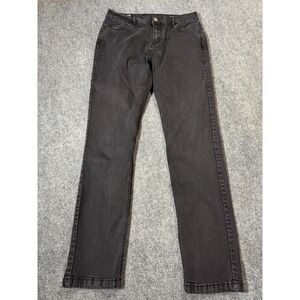 Mugsy Squid Inks Jeans Mens 35x32 Black Charcoal Wash Stretch Denim Straight